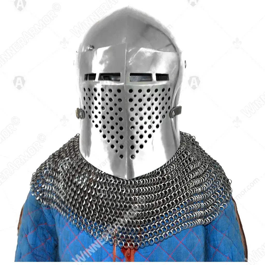 Griffon bascinet helmet for buhurt full contact