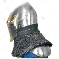 ROA Visor Helmet with Brass Cross for Buhurt