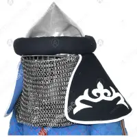 Mongolian Keshikten helmet with burlet for buhurt