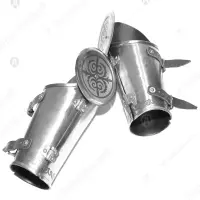 Oriental bracers with rondels for buhurt