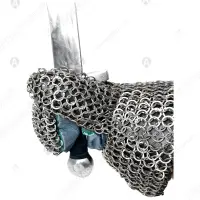 Mail gauntlets with hidden plate protection