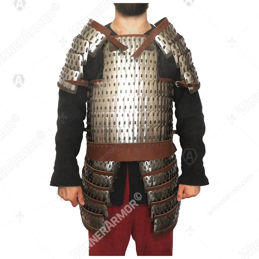 Eastern lamellar torso armor for buhurt and training
