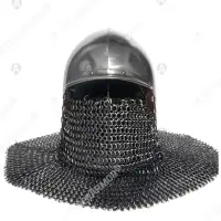 Visored bascinet with hidden grille