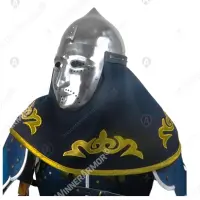 Masked helmet for buhurt — stable fit & vision