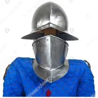 Chapelle Helmet with Gorget for Buhurt Full Contact
