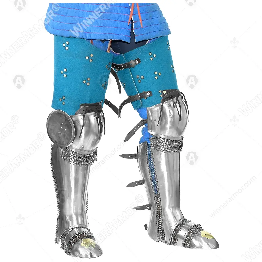 Eastern leg armor set for full-contact combat