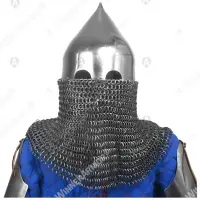 Late 14th-century helmet with concealed face/neck cover