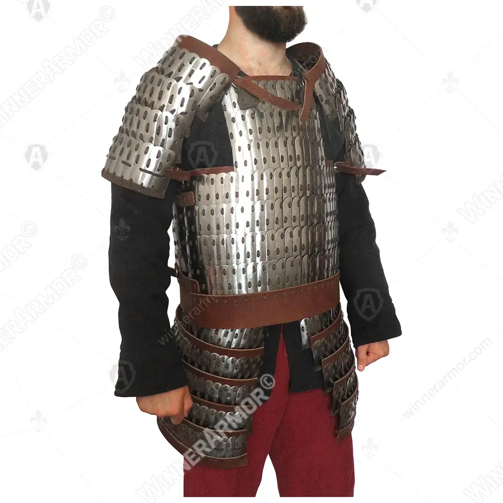 Eastern lamellar torso armor for buhurt and training
