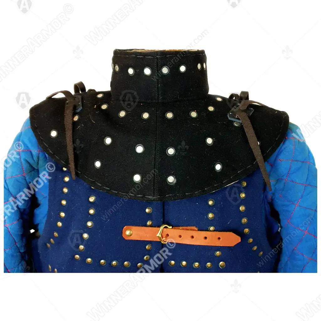 Brigandine gorget for buhurt full-contact fights