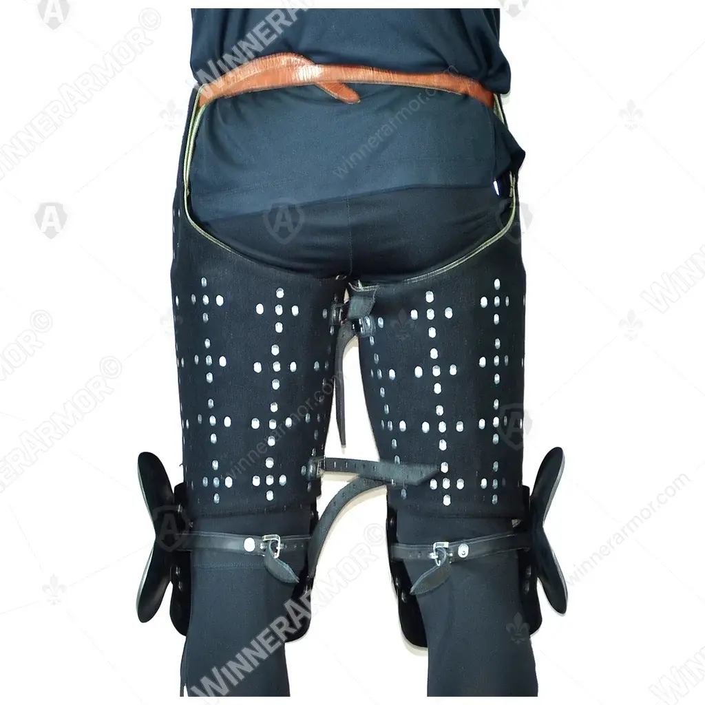 Brigandine hip protection for buhurt and full contact