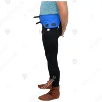 Support belt with lacing points for leg armor