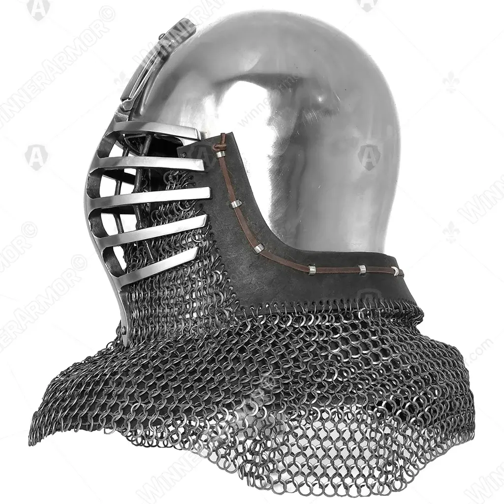 Wolf Ribs Helmet for Buhurt — Bascinet