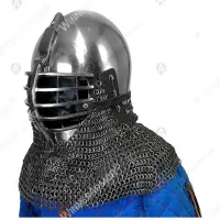Wolf Ribs Helmet for Buhurt — Bascinet