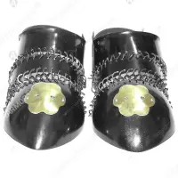 Blackened Eastern Sabatons for Buhurt Footwork