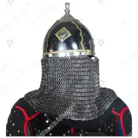 Black Burial Russian Helmet for Buhurt — Blackened