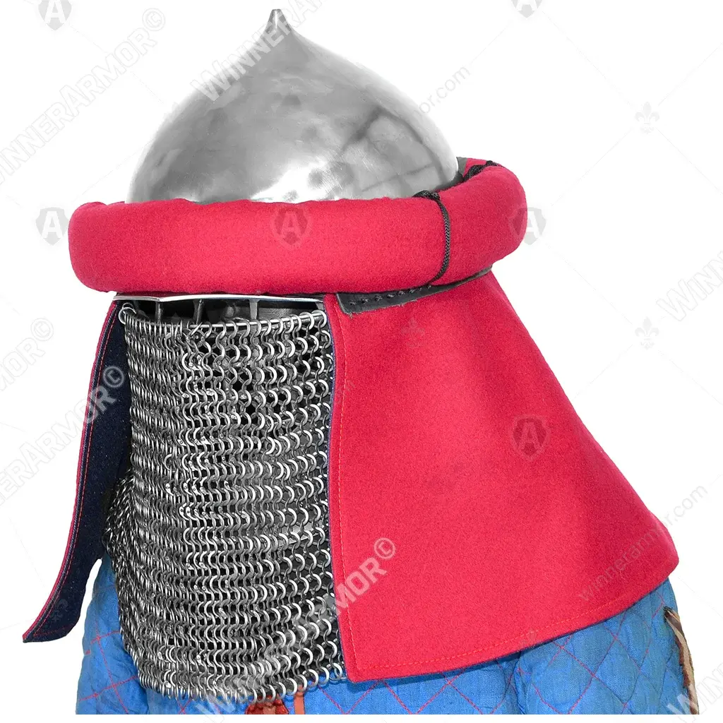 Mongolian Keshikten helmet with burlet for buhurt