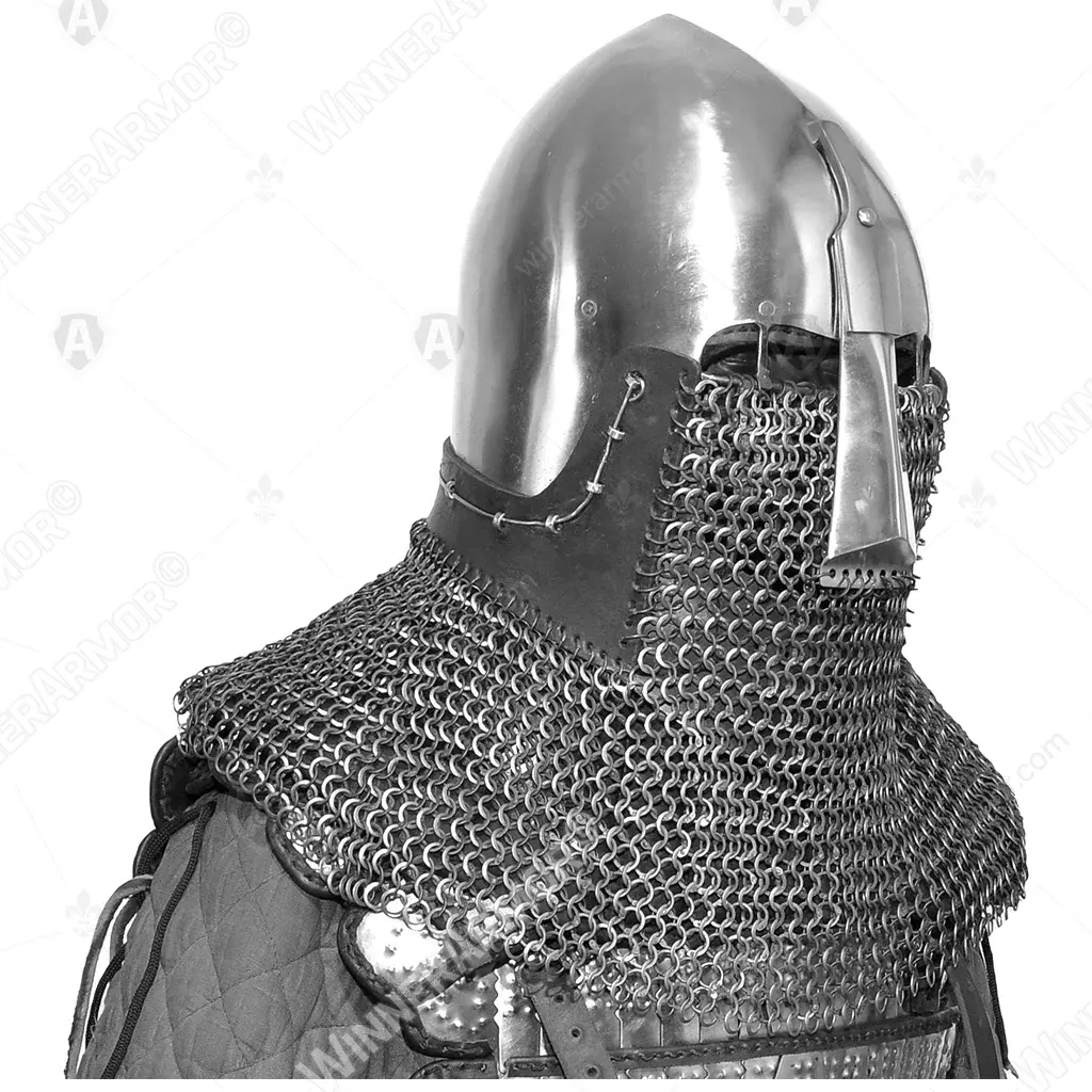 Nasal bascinet for buhurt and full contact