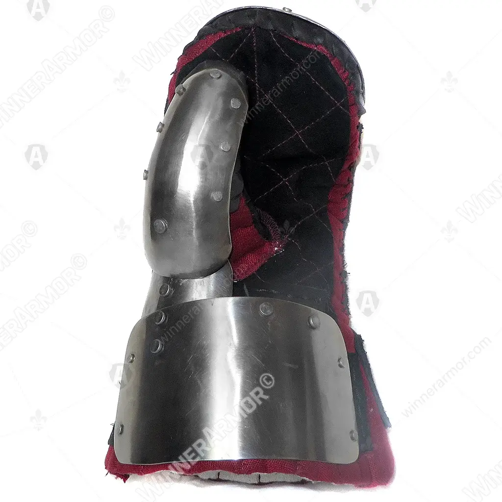 Light shield mitten for buhurt hand protection