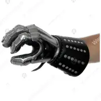 Hourglass Plate Gauntlets with Brigandine Cuff