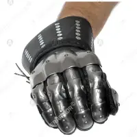 Hourglass Plate Gauntlets with Brigandine Cuff