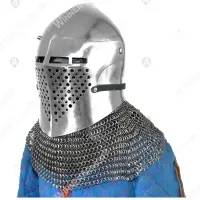 Griffon bascinet helmet for buhurt full contact