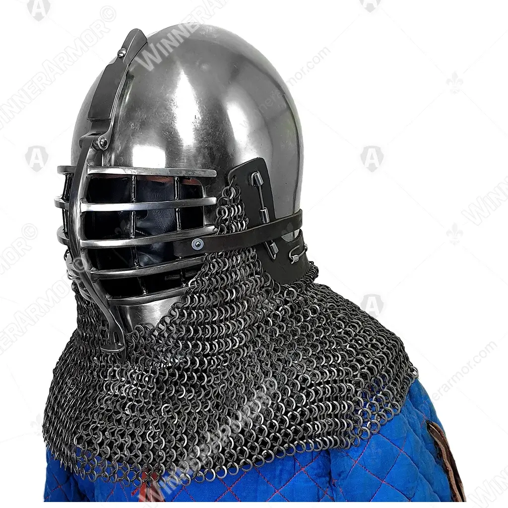 Wolf Ribs Helmet for Buhurt — Bascinet