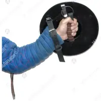 Steel buckler 31 cm for full-contact armored fighting
