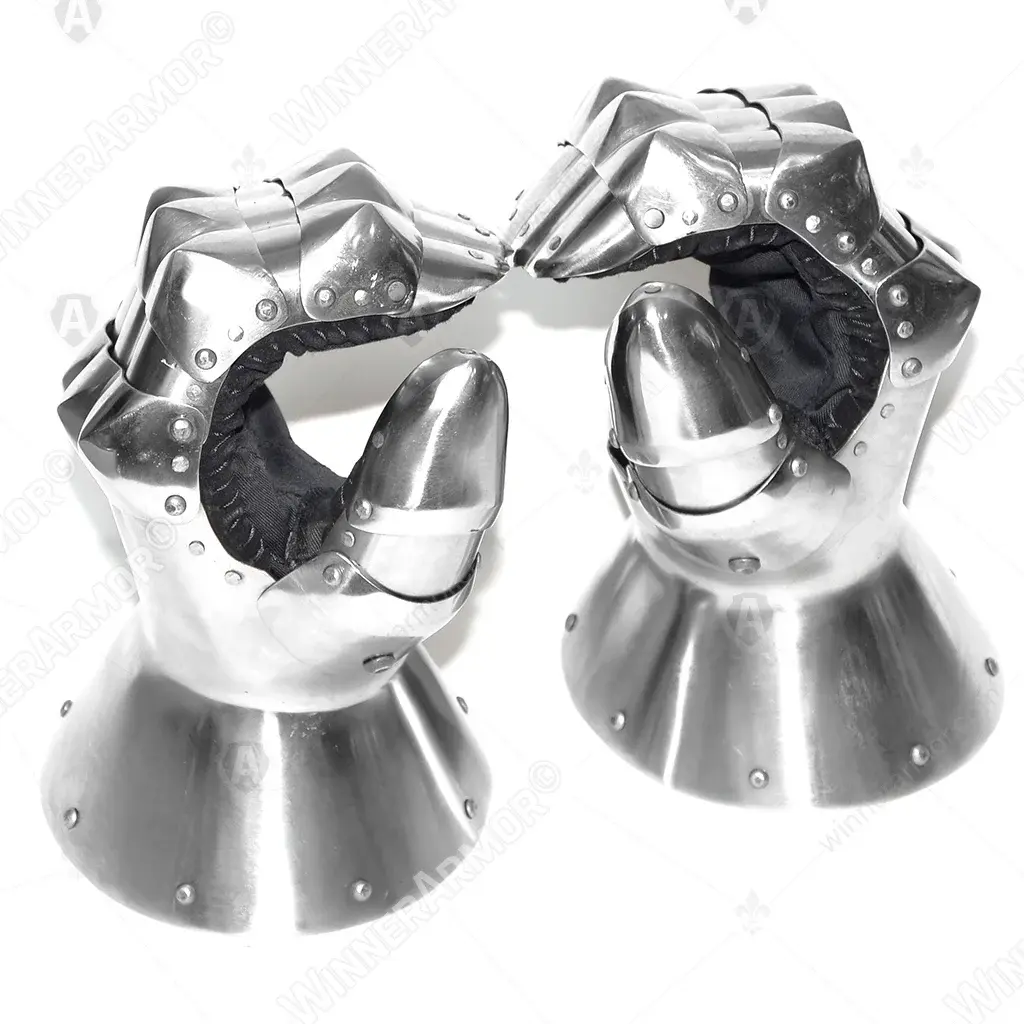 Hourglass Buhurt Gauntlets – Single Finger Plate