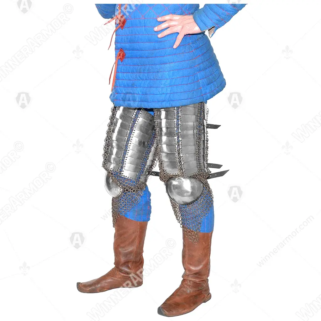 Plate-and-mail hips for buhurt full contact