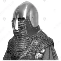 Nasal bascinet for buhurt and full contact