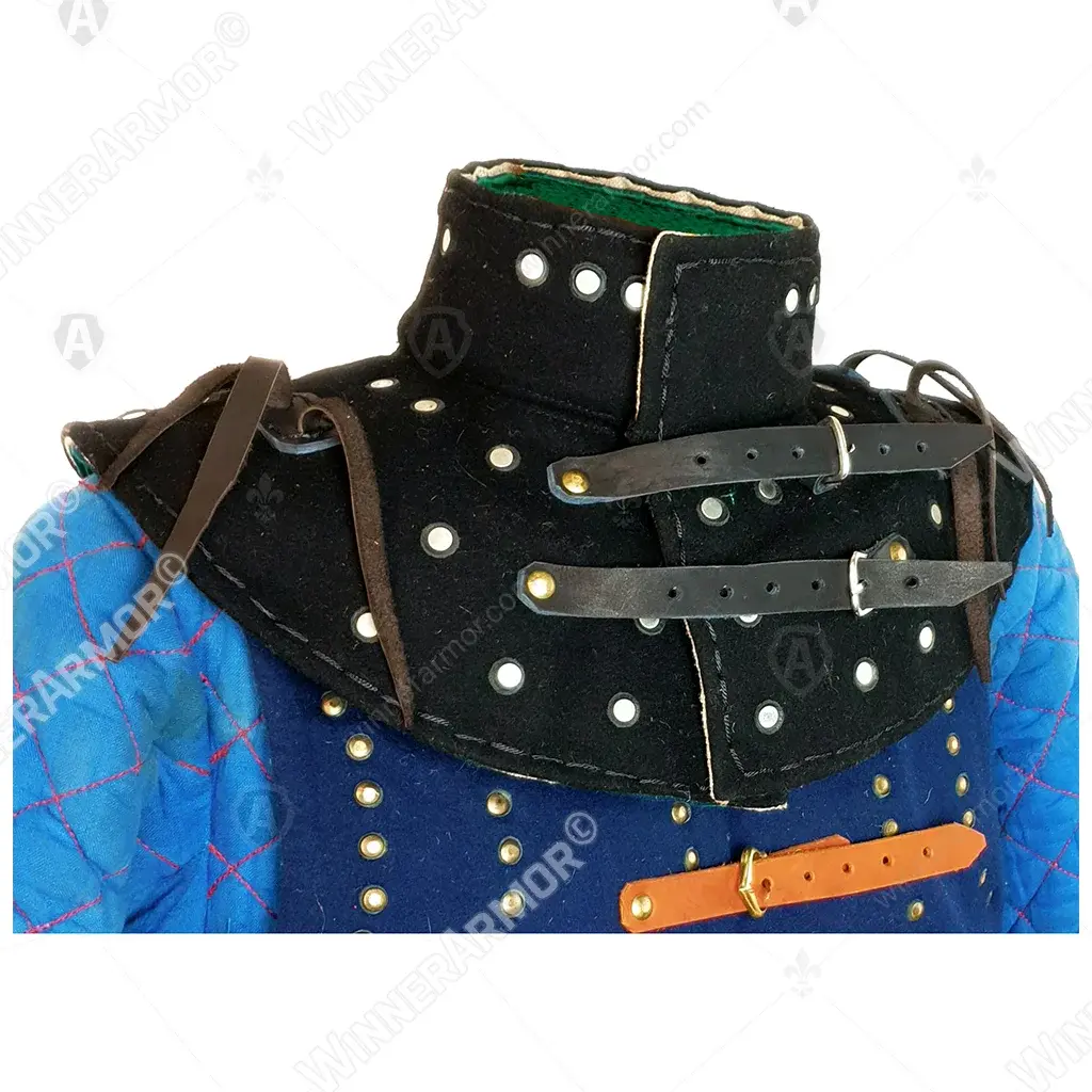 Brigandine gorget for buhurt full-contact fights
