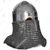 Reinforced Turban Helmet with Aventail for Buhurt