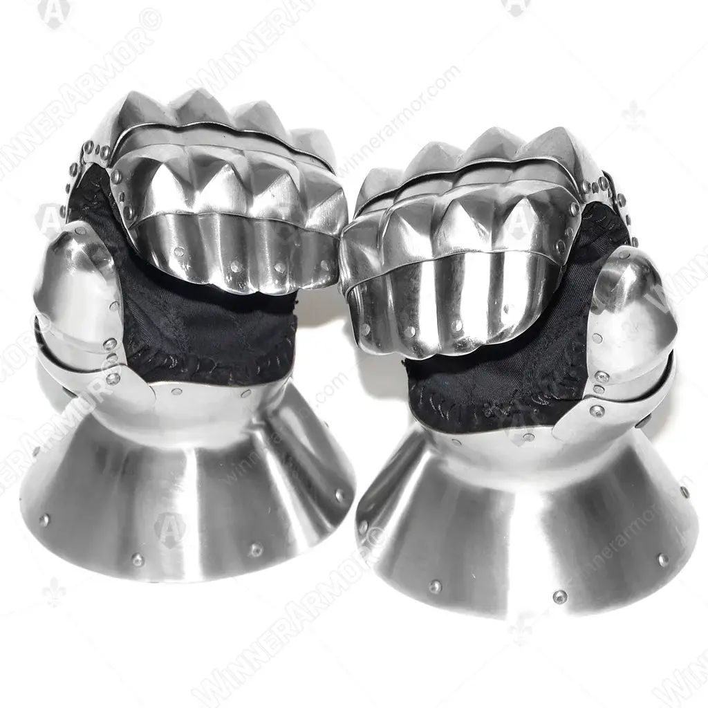 Hourglass Buhurt Gauntlets – Single Finger Plate