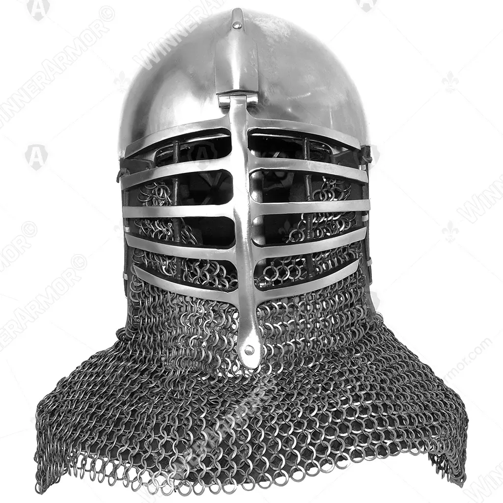 Wolf Ribs Helmet for Buhurt — Bascinet