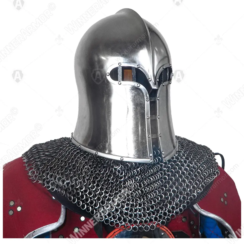 Barbute helmet for buhurt and full contact