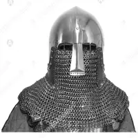 Nasal bascinet for buhurt and full contact