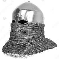 Turban helmet for buhurt with mail aventail