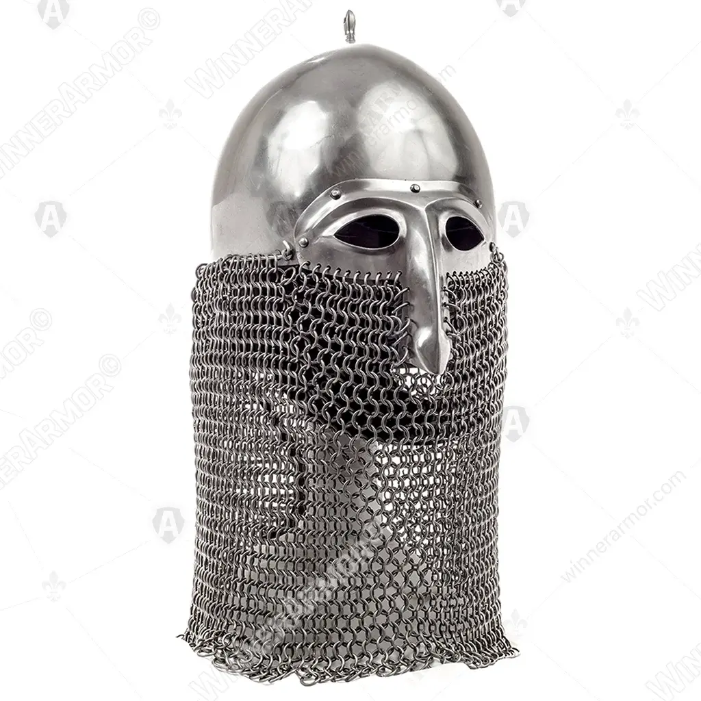 Gorodets Russian Helmet with aventail for buhurt