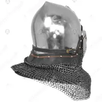 Bavarian Museum Bascinet with Visor for Full Contact