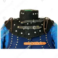 Brigandine gorget for buhurt full-contact fights