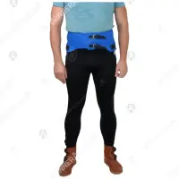 Support belt with lacing points for leg armor