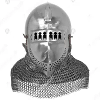 Bavarian Museum Bascinet with Visor for Full Contact