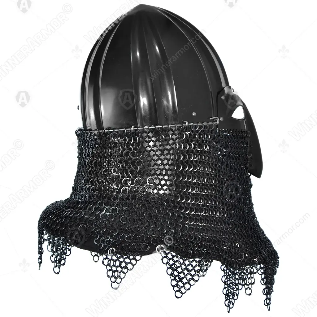Black Nikolskoye helmet for buhurt and full contact