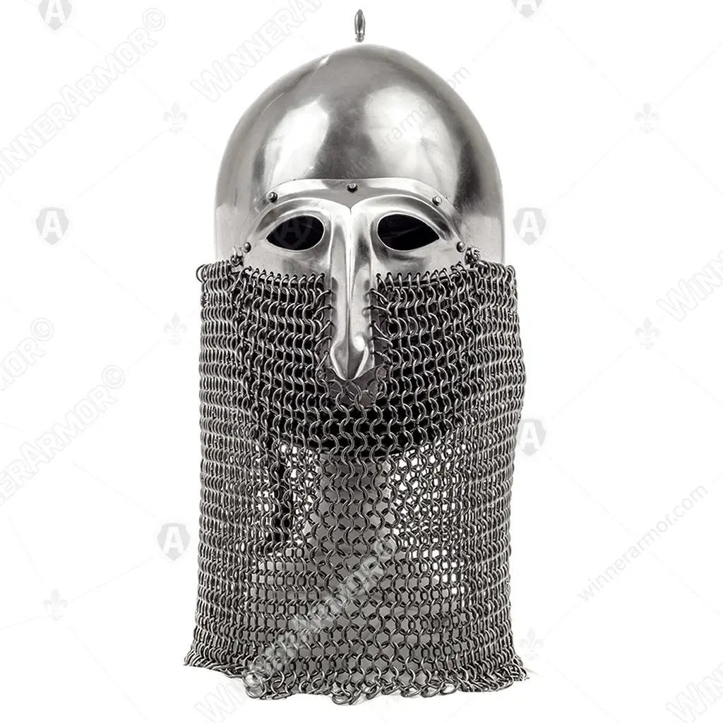 Gorodets Russian Helmet with aventail for buhurt