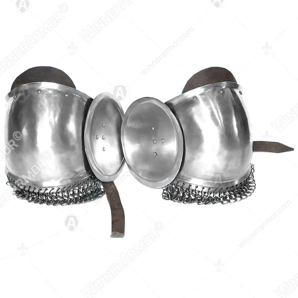 Eastern knee pads for buhurt and full contact