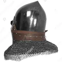 Black Horror bascinet klappvisor for full contact