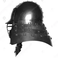 Japanese kabuto helmet with lattice face guard