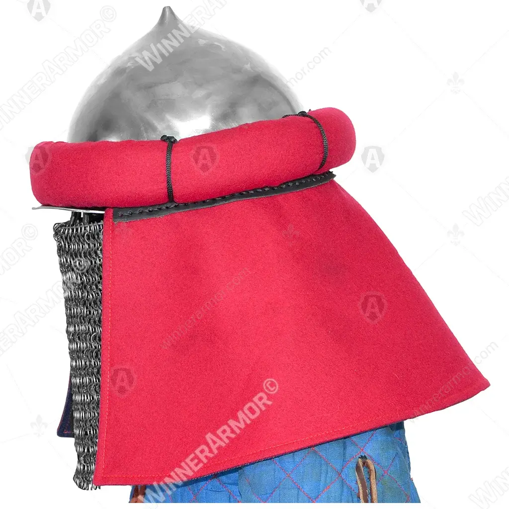 Mongolian Keshikten helmet with burlet for buhurt