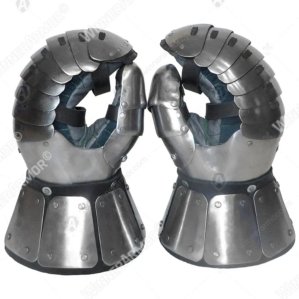 Lamellar gloves for buhurt and full contact
