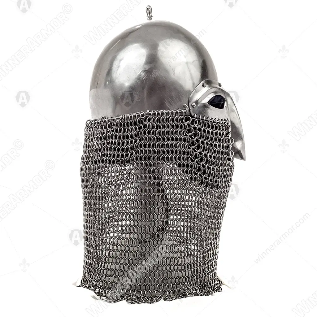 Gorodets Russian Helmet with aventail for buhurt